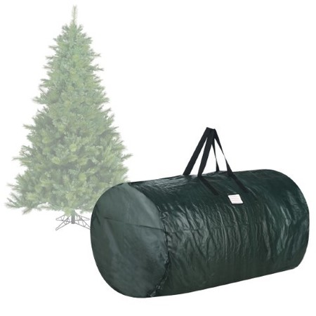Hastings Home Christmas Tree Storage Bag Fits 7.5 Ft Artificial Tree Protect Holiday Decorations (Green) 395784TIB
